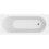 Bathroom Single Ended 1700x700mm Curved Bath Front Panel Acrylic White Modern 2
