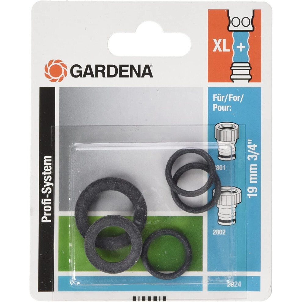 Gardena Profi-System Seal Kit: Fit Seal Range As Spare Parts For Profi-System Tap Connectors (Art 2801, 2802), (2824-20)