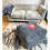 (Grey) Jumbo Cord Mega Cube Beanbag XL Pouffe beanbags 2