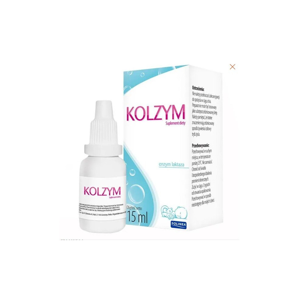 Kolzym, infantile colic, infants enzyme lactase, kolka niemowleca 15ml