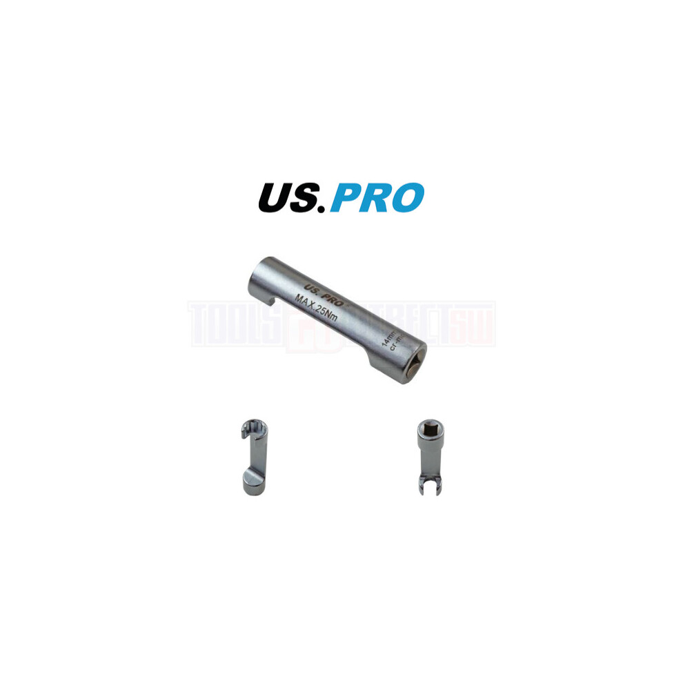 US PRO Tools 3/8" Drive 14mm Injection Line Wrench - Mercedes Sprinter 5594