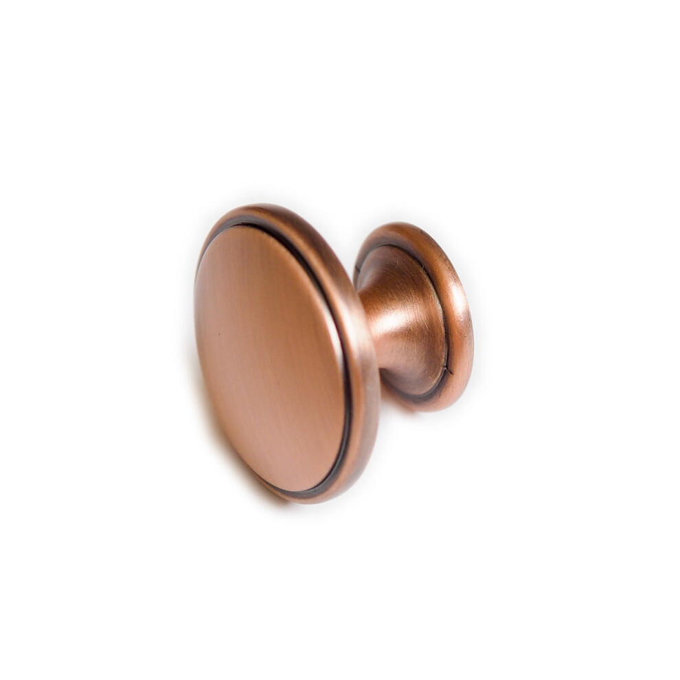 10x Copper Cabinet Knobs 38mm Brushed Kitchen Cupboard Cabinet Door Drawer Pull - Image 4