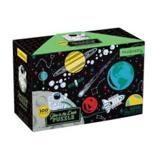 Bertoy 354573 Glow in Dark Puzzle, Outer Space, 100 Pieces, 9780735345737