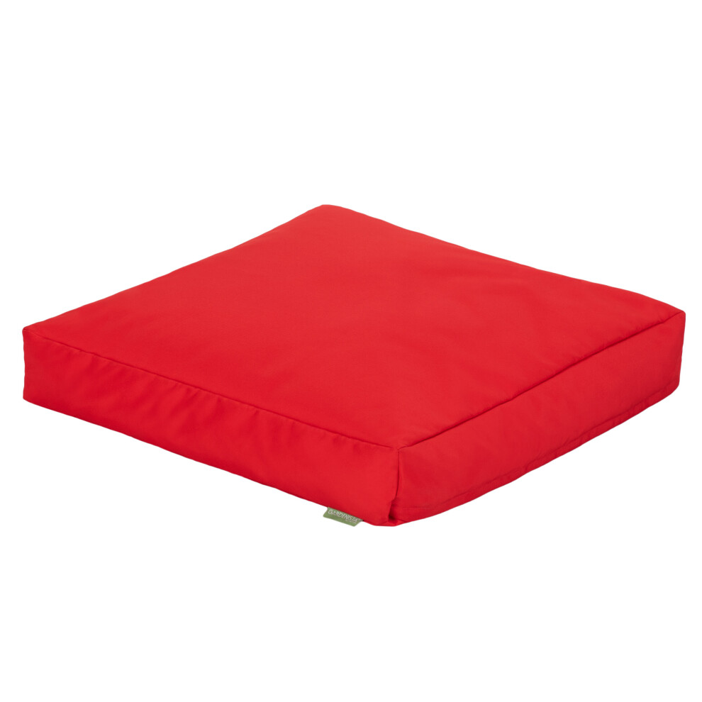 (Red) Gardenista Water Resistant Garden Cushion Seating