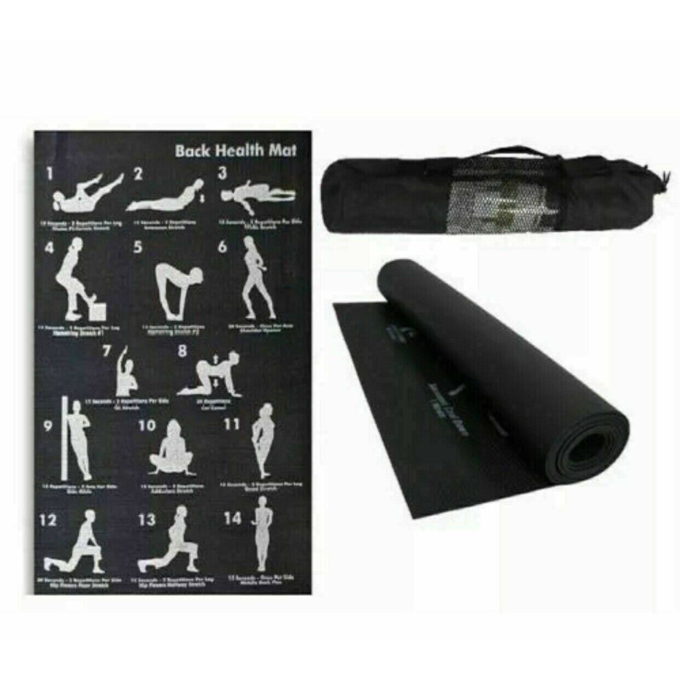 Yoga Mat Gym Exercise Thick Fitness Physio Pilates Soft Mats