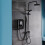 Triton Danzi DuElec Electric Shower Black 9.5kW  Modern Rainfall Head Handset 1