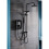 Triton Danzi DuElec Electric Shower Black 9.5kW  Modern Rainfall Head Handset 2