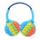 (Blue) Vybe Stress Buster PushPop Fidget Wireless Headset 3