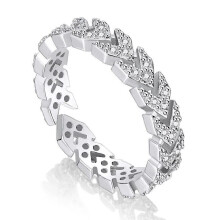 (Style 03 Silver) Adjustable Ring 925 Sterling Silver Rose Gold Women Girls Jewellery Gifts UK