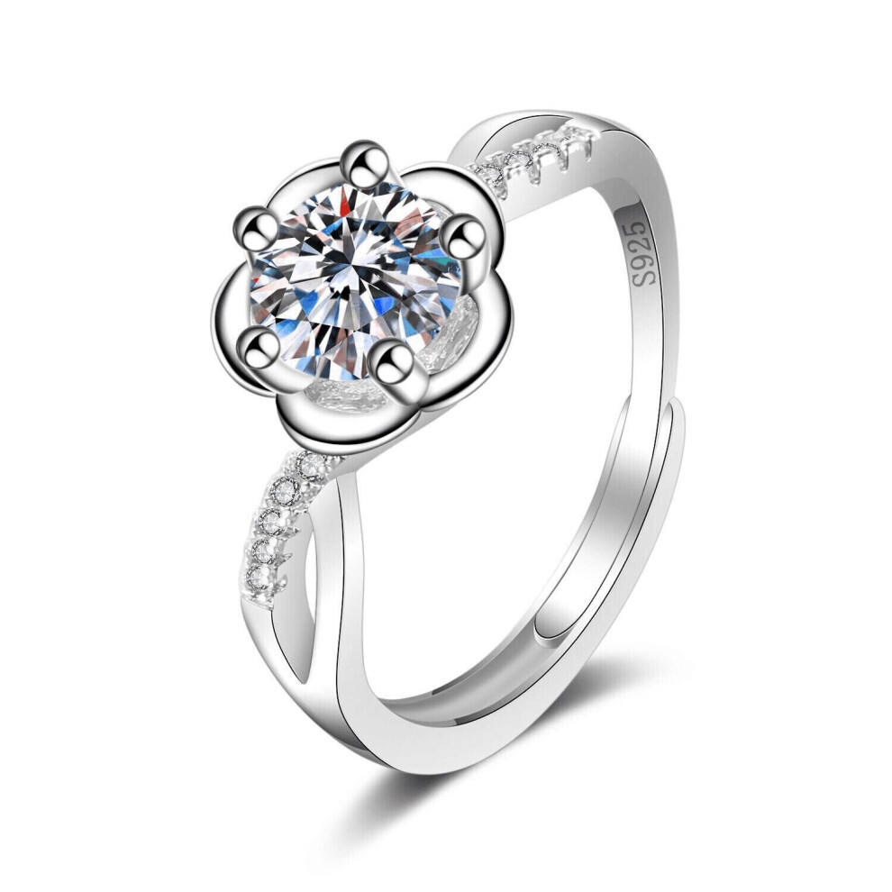 (Style 11) Women Girls 925 Sterling Silver Rings Adjustable Thumb Wedding Engagement Gifts