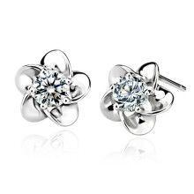 (Style 73) Silver Stud Earrings Rhinestone Crystal Women Girls ladies wedding Gift Earring