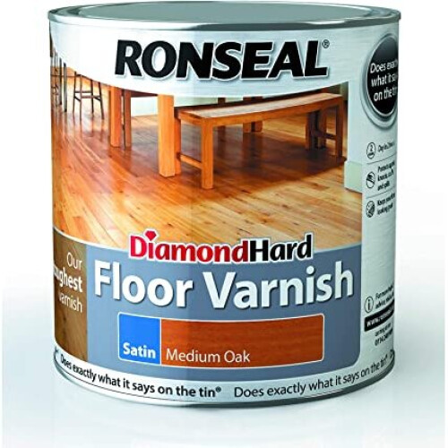 Ronseal Ronseal Diamond Hard Floor Varnish Satin Medium Oak 2.5L