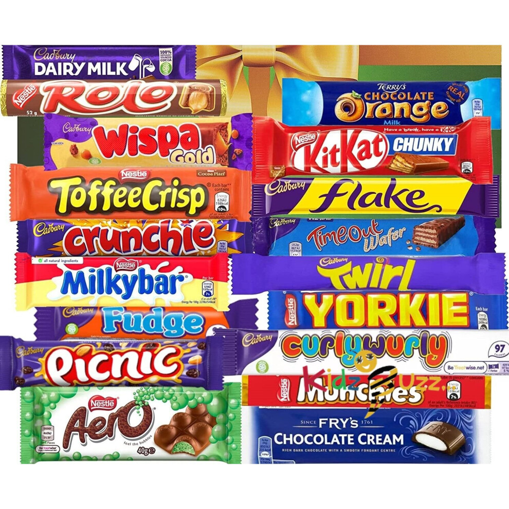 Choc-A-Box: 18 Chocolate Bars