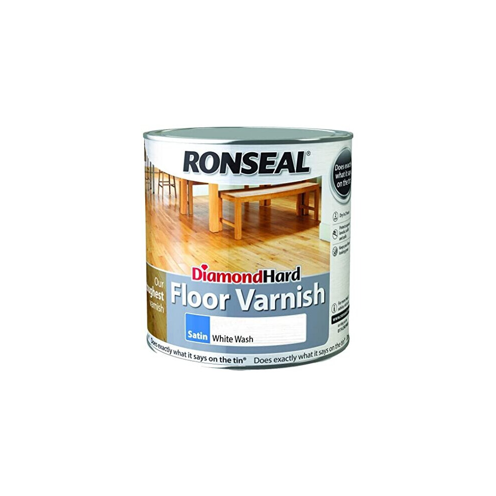 Ronseal Diamond Hard Floor Varnish White Ash 2.5L