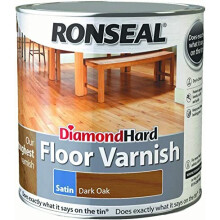 Ronseal Diamond Hard Floor Varnish Dark Oak Satin 2.5L