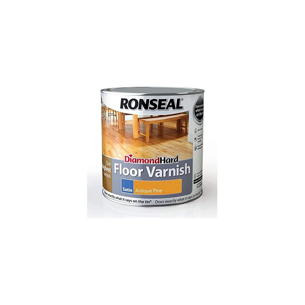 Ronseal Diamond Hard Floor Varnish Antique Pine Satin 2.5L