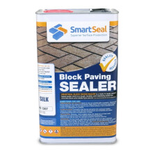 (5 Litres) Smartseal Block Paving Sealer, Silk Wet Look Finish, Strong Sand Hardener and Weed Inhibitor for Driveways and Patios