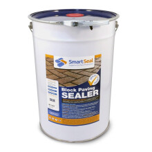 (25 Litres) Smartseal Block Paving Sealer, Silk Wet Look Finish, Strong Sand Hardener and Weed Inhibitor for Driveways and Patios