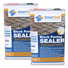 (2 x 5 Litres) Smartseal Block Paving Sealer, Silk Wet Look Finish, Strong Sand Hardener and Weed Inhibitor for Driveways and Patios