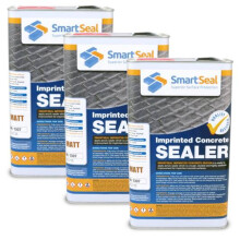 (3 x 5 Litres) Smartseal Imprinted Concrete Sealer, Matt Finish, Driveway and Patio Sealer, Outdoor Concrete Sealer for Stamped Concrete