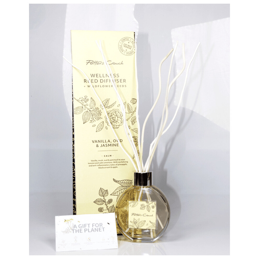 Potters Crouch Wellness Reed Diffuser - Vanilla, Oud & Jasmine