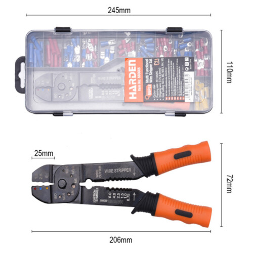 HARDEN 660666, Multi Functional Wire Stripper Set 66pcs, cutter, crimper 1