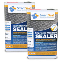 (2 x 5 Litres) Smartseal Imprinted Concrete Sealer - SILK/WET LOOK - Easy To Apply Driveway Sealer - Durable Protection Outdoor Sealer for Imprinted Concrete