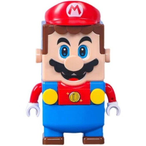 (red) Mario Classic TV Game Series Question Mini Building Blocks Action Toy