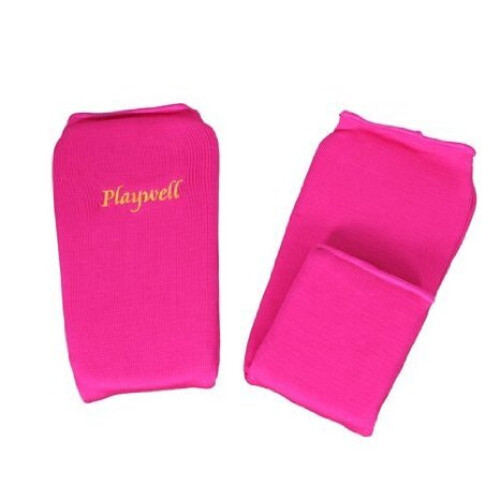 (Medium) Playwell Elasticated Pink Shin Instep Pads