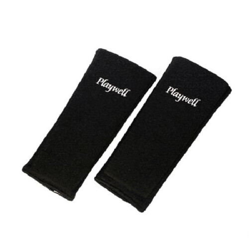 (Large) Playwell Elasticated Black Full Contact Forearm Guard (Padded Both Sides)