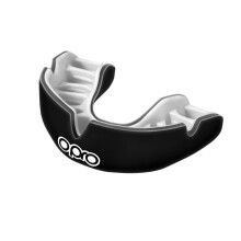OPRO POWER FIT BLACK MOUTHGUARD - ADULTS