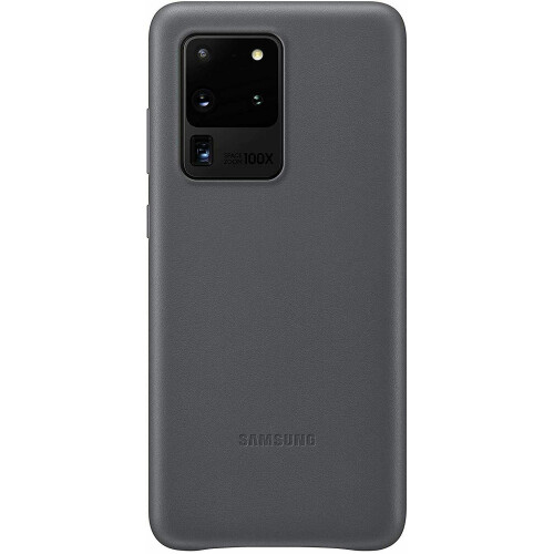 Samsung Samsung Original Galaxy S20 Ultra 5G Leather Cover - Grey