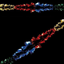 Foil Christmas Garland Decoration Premier Multi Coloured Garland 2.7M