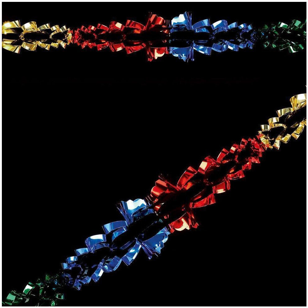 Foil Christmas Garland Decoration Premier Multi Coloured Garland 2.7M