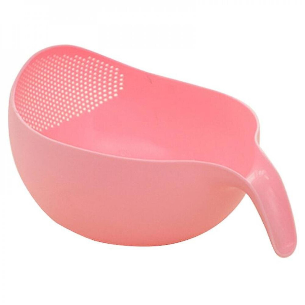 Durable Rice Washing Filter Strainer Kitchen Tool With Handle Pink-image-OPC-P9WCZNW-NEW