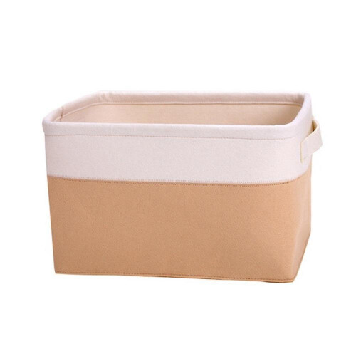 Folding Storage Basket Felt Fabric Storage Boxes For Nursery Toys