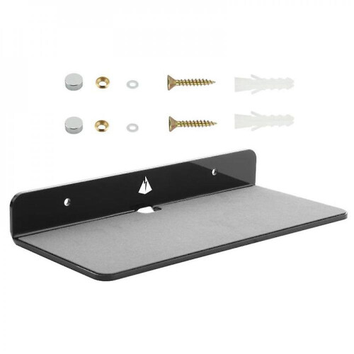 Acrylic Wall Mount Display Shelf For Bluetooth Speaker, Webcam-black