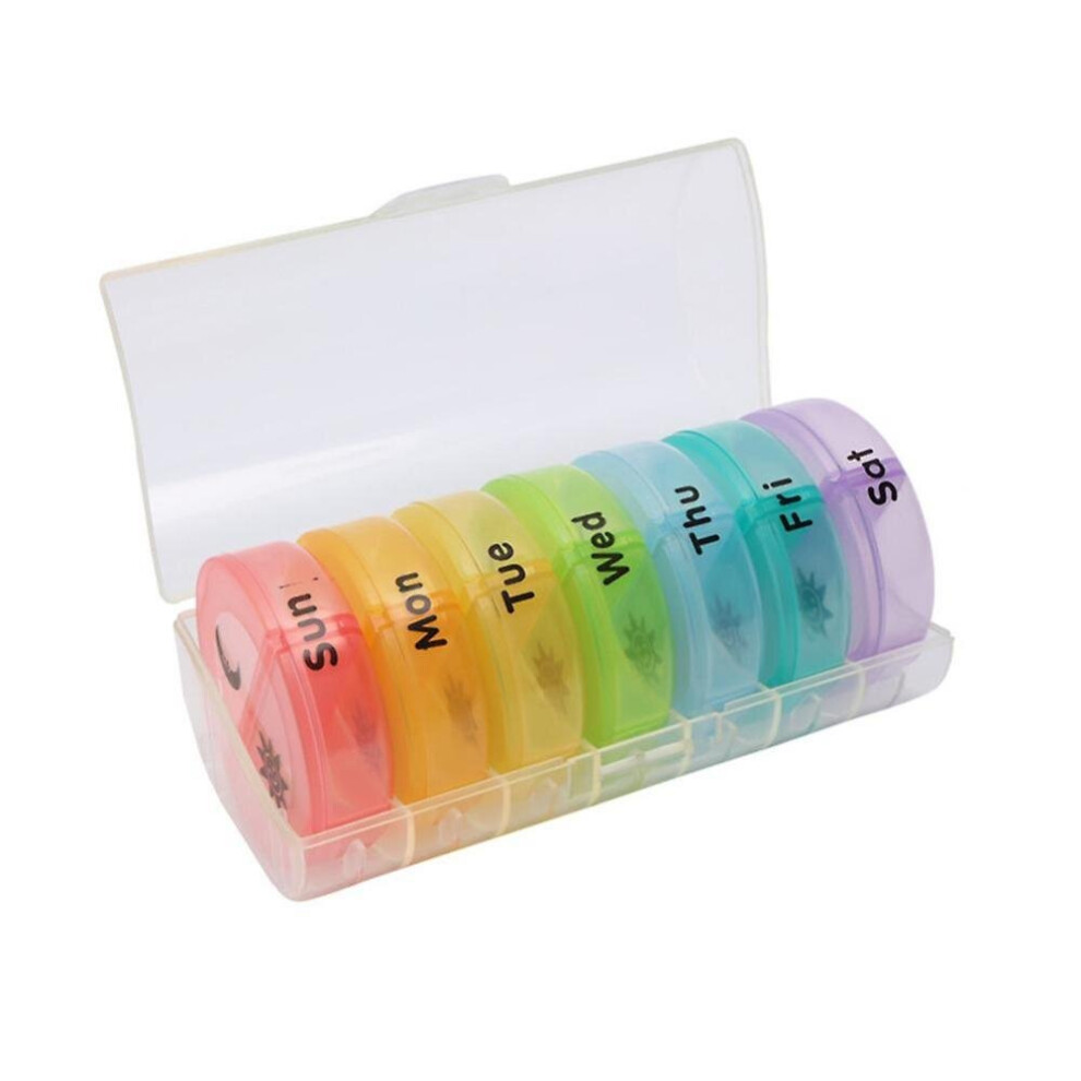 Hkhbjs Daily Pill Organizer (Twice-A-Day) - Weekly Am/Pm Pill Box(Clear Box)
