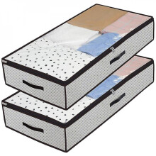 Underbed Storage Bags Large - Set Of 2 Blanket Clothes Organizer