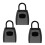 Password Key Box Grey Four-digit Password Lock Padlock Type 1