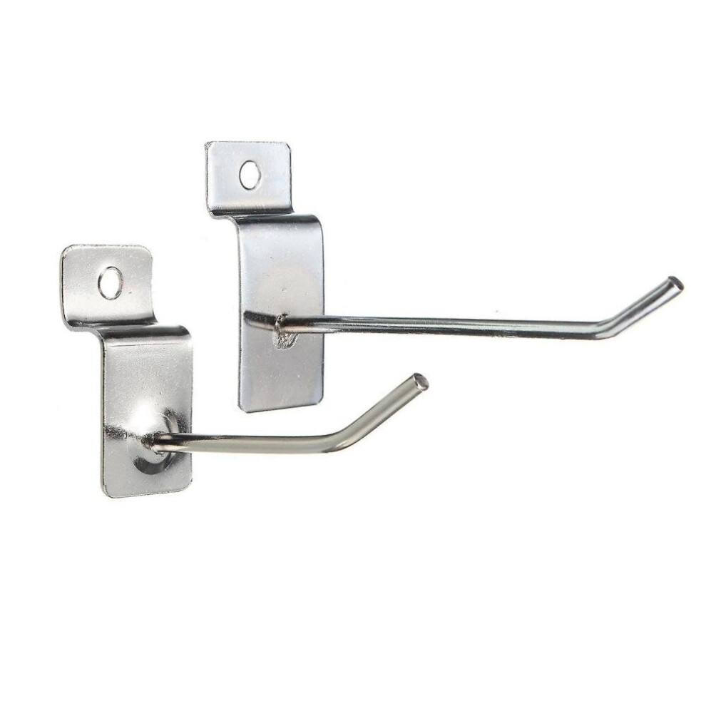 25 X Slatwall Single Hook Pin Shop Display Fitting Prong Hanger 50Mm 6933156397523