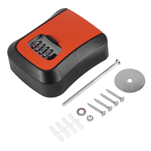 Orange Password Key Lock Box Wall Mounted Zinc Alloy Key Box 1