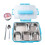 5 Compartments Lunch Box Stainless Steel Leak-proof Bento Boxes(blue) 1