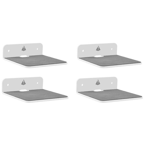 4pack Acrylic Wall Mount Display Shelf For Bluetooth Speaker-white