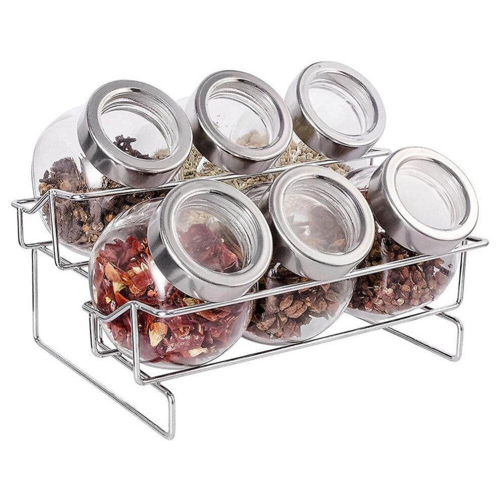 Spice Rack With 6 Empty Spice Jars,spice Organizer,for Home,kitchen