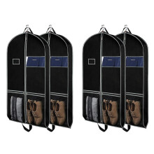 Garment Bags 4 Pack 43 Inch Garment Bags Nonwoven Fabric Dress Bag