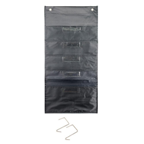 5 Pocket Heavy Duty Storage Pocket Chart, Hanging Wall File Organizer