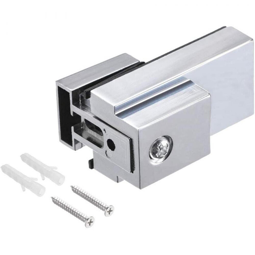 Glass Shelf Bracket, Glass Clamp Solid Zinc Alloy Wall Mount, 4Pcs 6933156147579