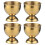Egg Cups Set Stainless Steel Soft Tray Tool Holders Kitchen, Gold 5