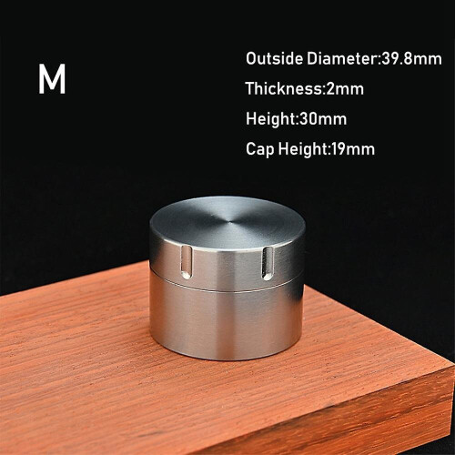 Pure Titanium Box Tea Cans Waterproof Sealed Cabin Pill Box Medium 2